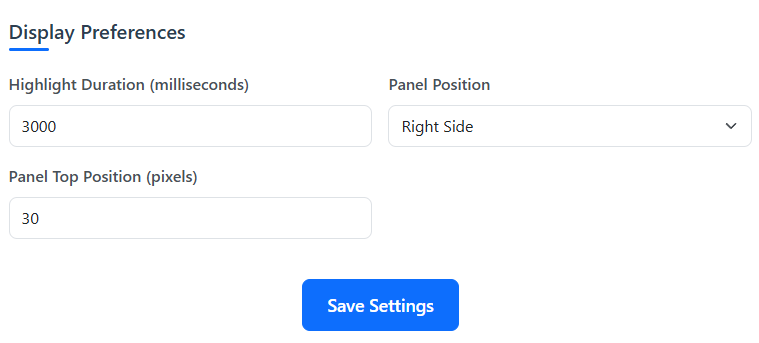 Display Settings